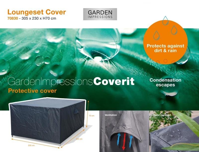 Coverit loungeset hoes - 305x230xH70 cm