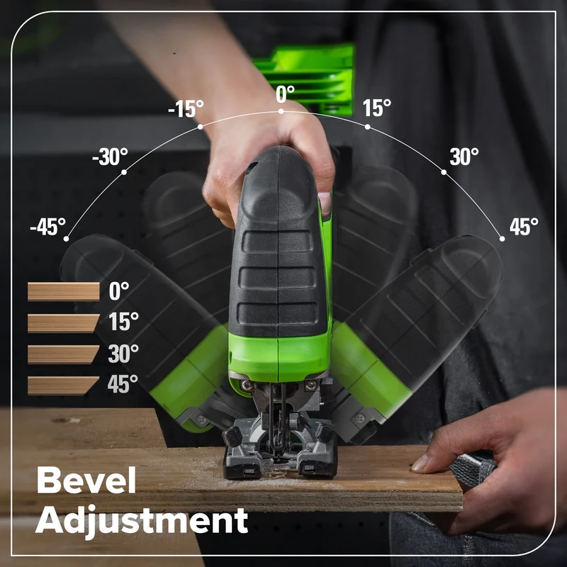 24V Brushless Power Tool 6PC Combo Kit: (2) 2.0 Ah USB-C Batteries and 30W Charger
