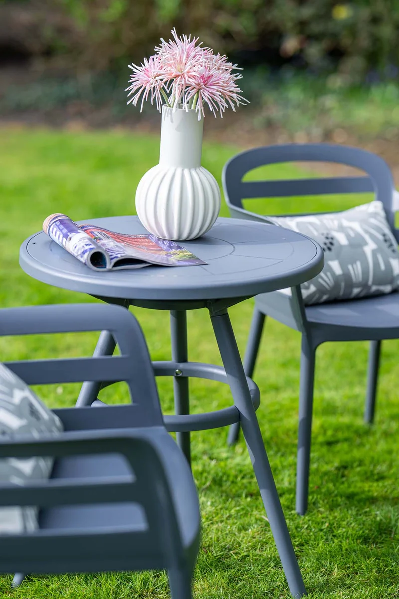 Garden Impressions Formello tuinstoelen set van 4 antraciet