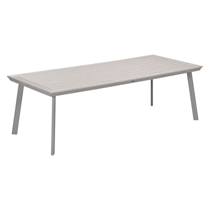 Garden Impressions Vigo dining tuintafel - 230x100 cm - taupe / light teak Vironwood