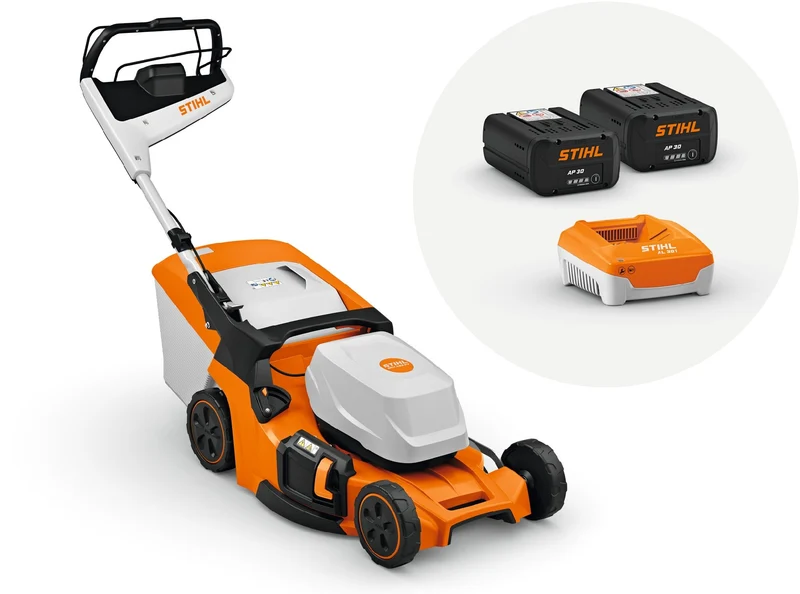 STIHL Akku-Rasenmäher RMA 453 PV mit 2 x AP 30 und 1 x AL 301