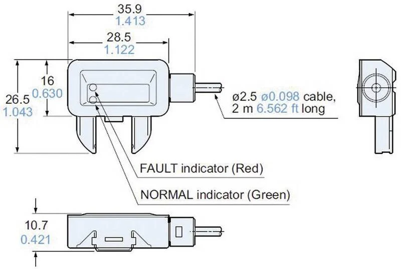 B-Ware Panasonic EXF72PN Leakage-Sensor 1 St. Kabellänge 2m Flüssigkeit Alarm Detektor