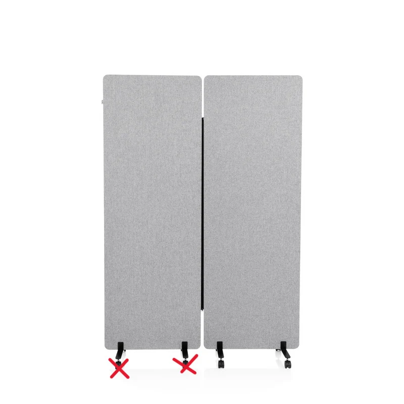 D-Ware hjh OFFICE Trennwand Panel Sichtschutz Akustikwand PET Polyester SIEHE TEXT/FOTO