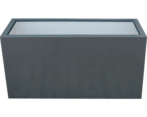 B-Ware Palatino Pflanzkübel Lotte Metall 150x40x50cm anthrazit UV-beständig winterfest