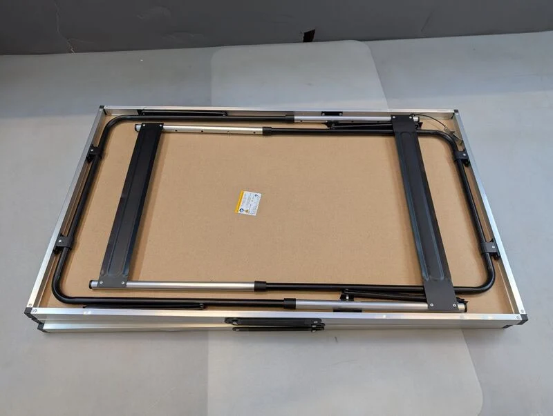 C-Ware Alu Klapptisch 3er Set Camping Tisch höhenverstellbar klappbar 100x60cm flexibel