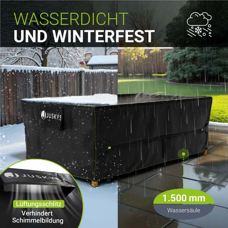 B-Ware Abdeckplane Gartenmöbel Schutzhülle wasserdicht 220x140x75cm cmatmungsaktiv