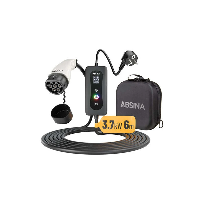 B-Ware Absina 52-230-1002 eMobility Ladekabel 5 m Schuko-Stecker Typ 2 SIEHE TEXT/FOTO