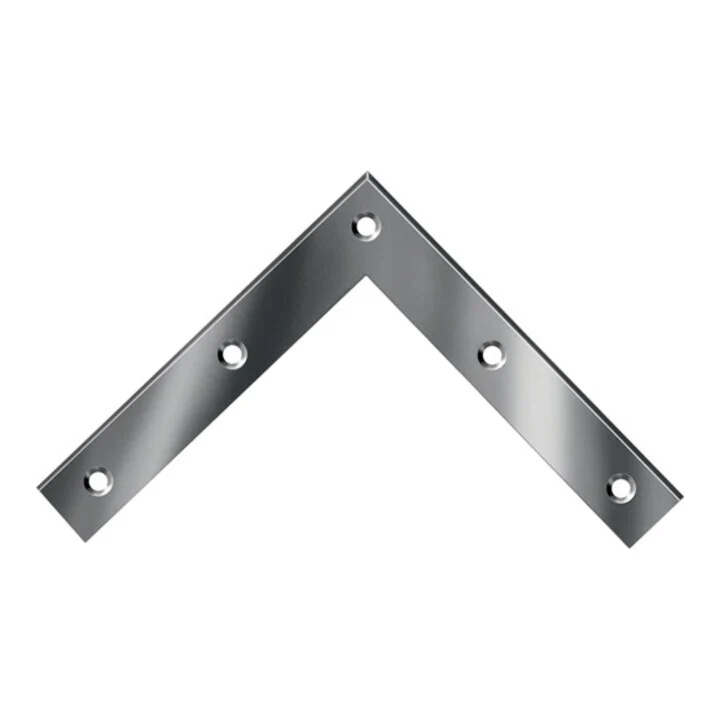 B-Ware Vormann Eckwinkel Winkelverbinder Metallwinkel 120x120mm Stahl verzinkt 20 Stück