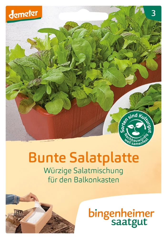 BIO Saatgut Bunte Salatplatte