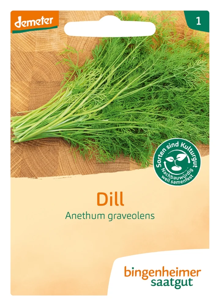 BIO Saatgut Dill, Saatscheiben