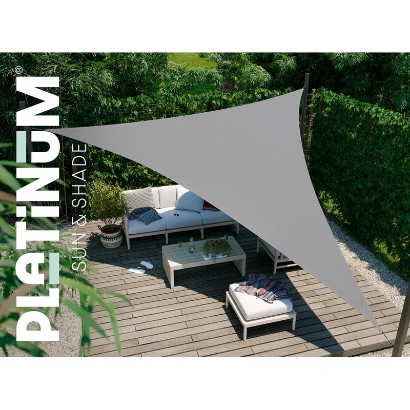 Platinum Sun & Shade Dreamsail schaduwdoek driehoek, 400x400x400cm, Antraciet