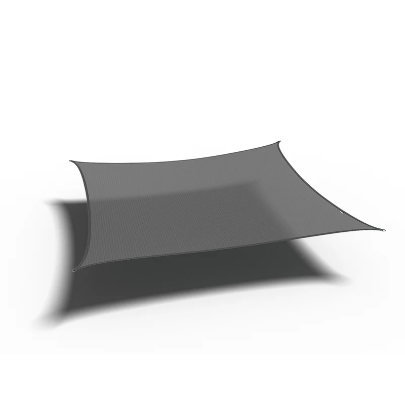Platinum Sun & Shade Coolfit schaduwdoek vierkant, 500x500cm, Antraciet