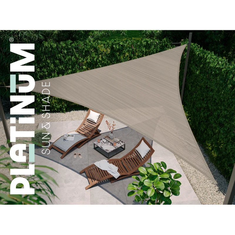 Platinum Sun & Shade Coolfit schaduwdoek vierkant, 500x500cm, Antraciet