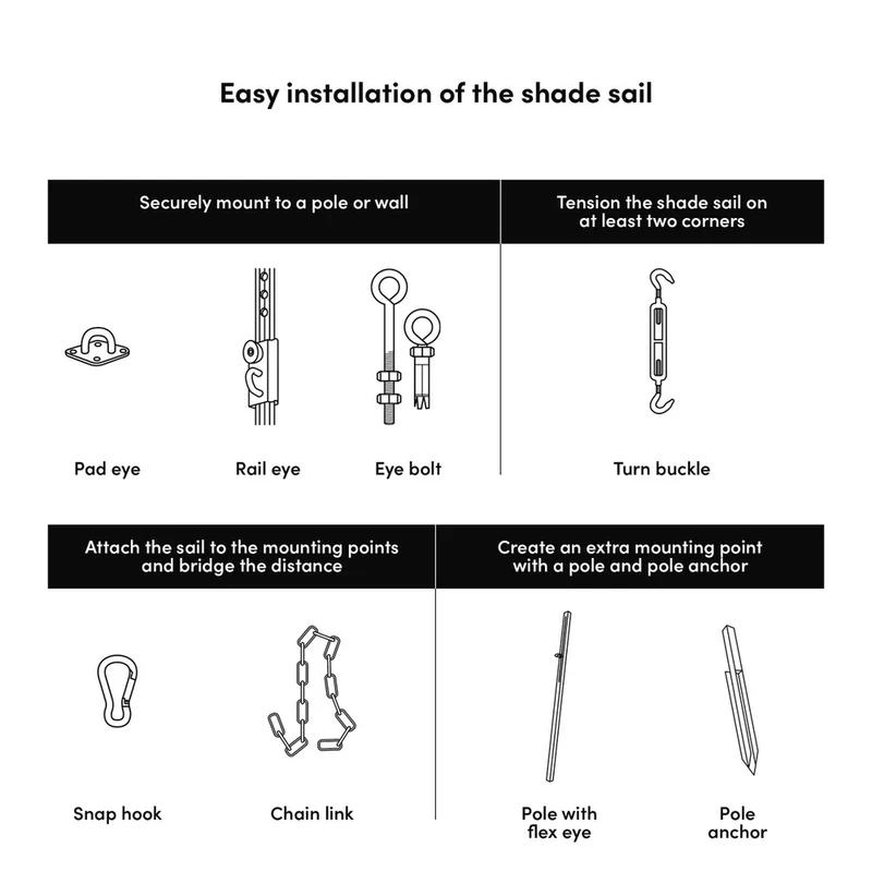 Platinum Sun & Shade Coolfit schaduwdoek vierkant, 360x360cm, Greige