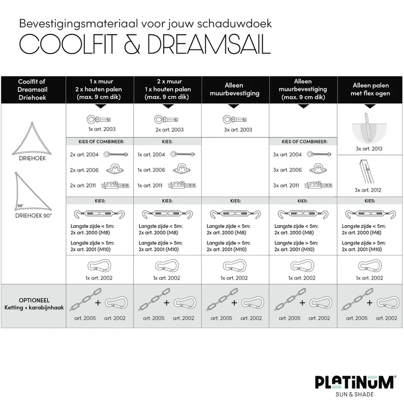Platinum Sun & Shade Coolfit schaduwdoek vierkant, 360x360cm, Greige