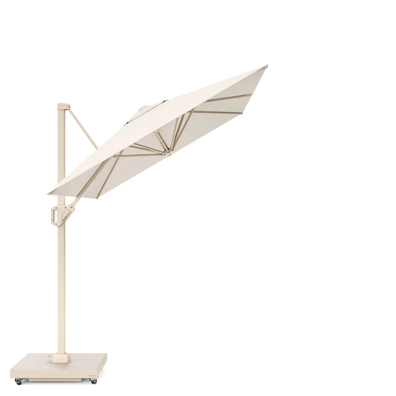 Platinum Sun & Shade zweefparasol Voyager T¹ Sandstone 300x200 Ivory
