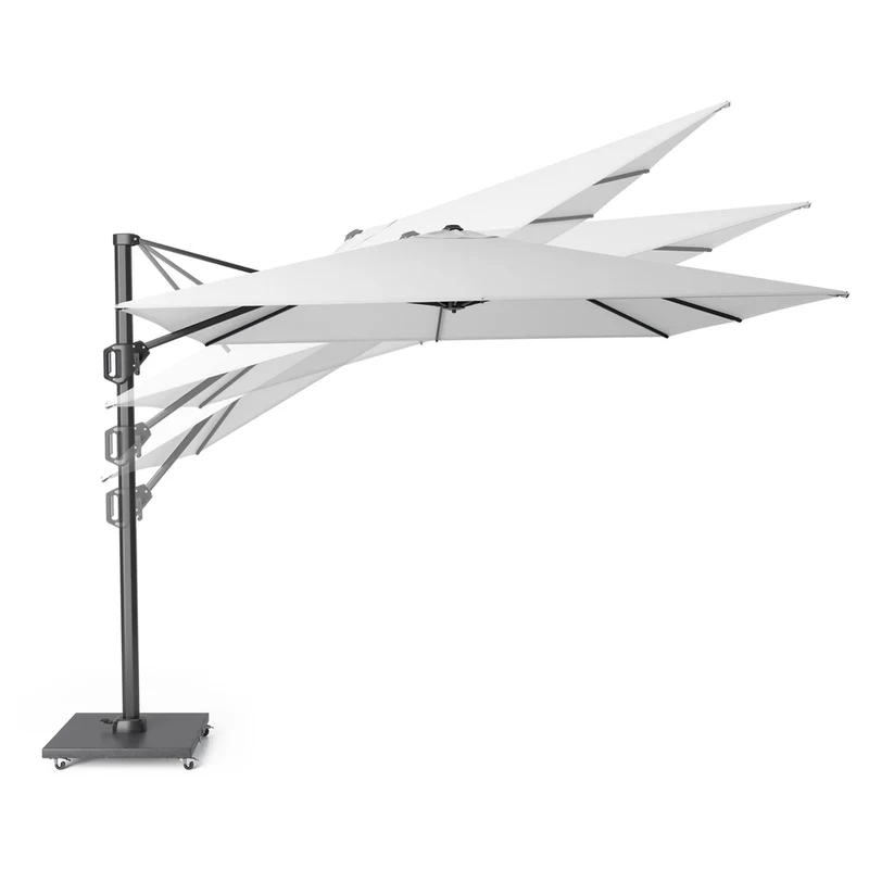 Platinum Sun & Shade zweefparasol Voyager T¹ Sandstone 300x200 Ivory