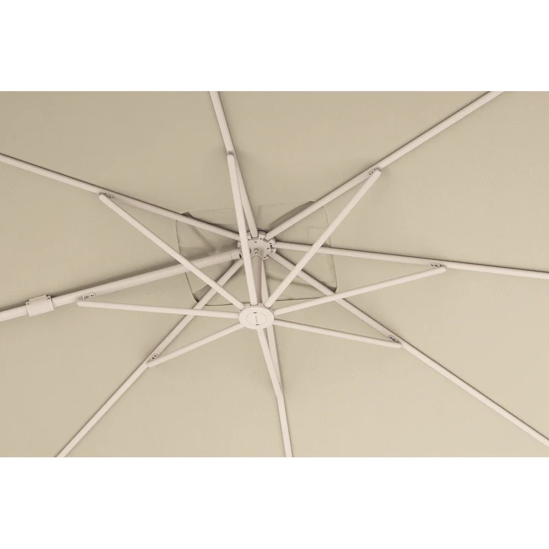 Platinum Sun & Shade zweefparasol Nexus T² Premium Sandstone 300x300 Champagne