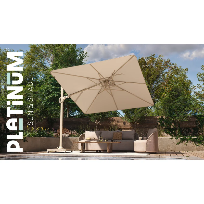 Platinum Sun & Shade zweefparasol Nexus T² Premium 300x300 Havana