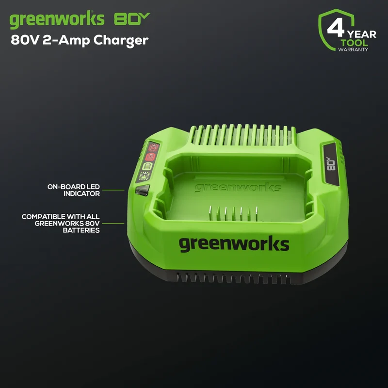 RENEWED 80V 2.0Ah Battery (2-Pack) Starter Kit and Charger