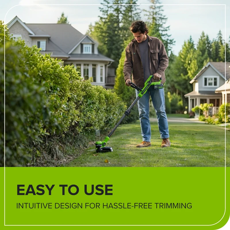24V 12" Cordless Battery String Trimmer/Edger(Tool Only)