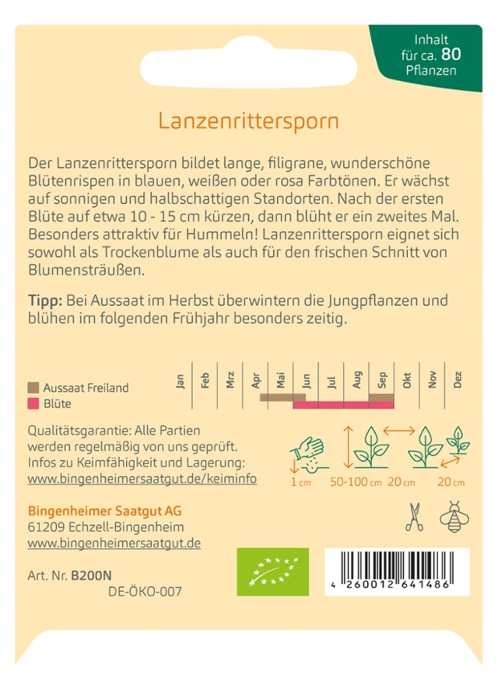 BIO Saatgut Lanzenrittersporn