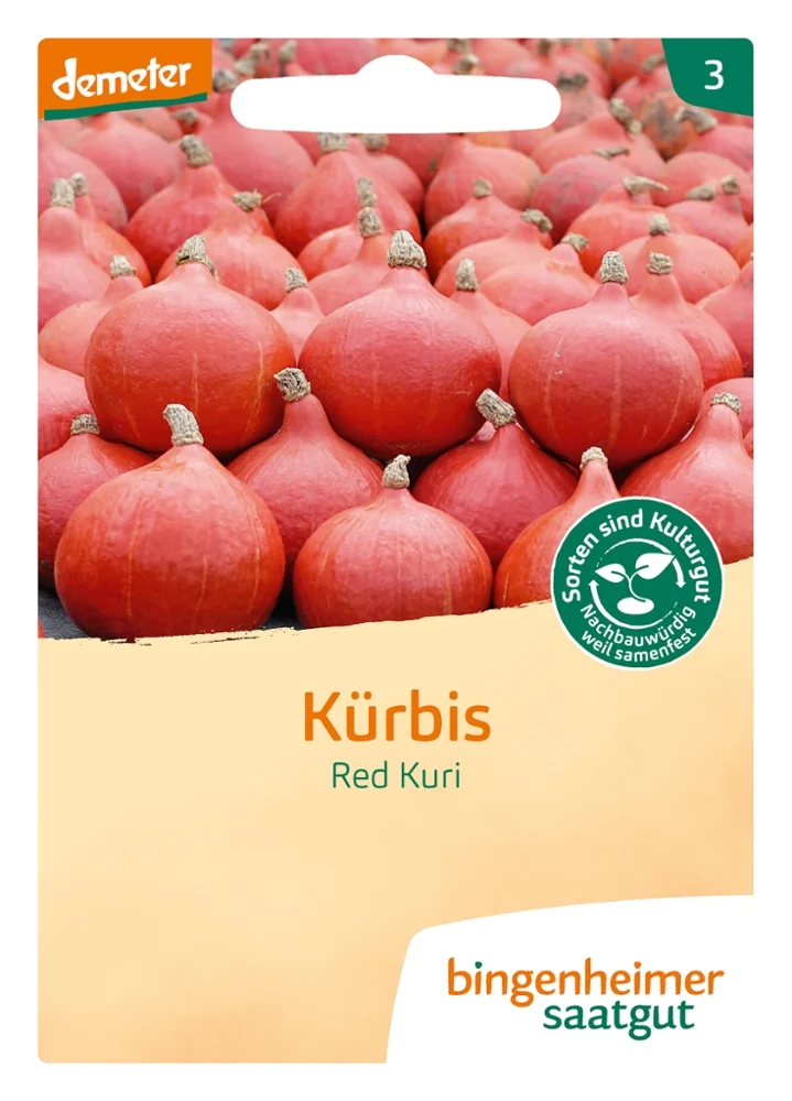BIO Saatgut Hokkaido-Kürbis Red Kuri