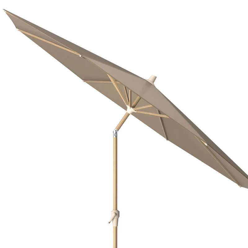 Platinum Sun & Shade parasol Riva Teak look ø250 taupe