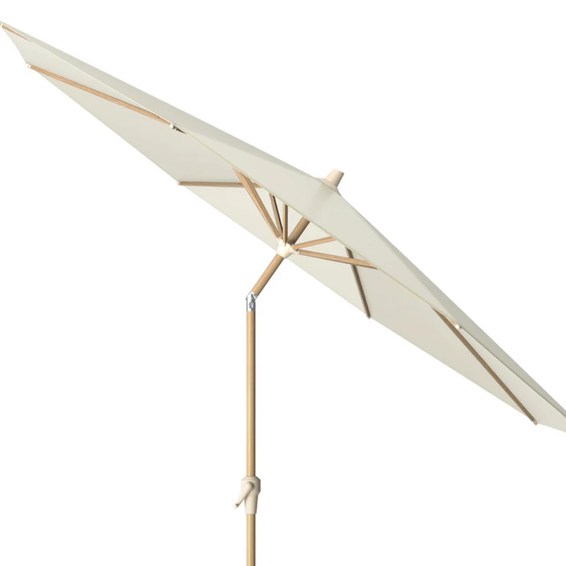 Platinum Sun & Shade parasol Riva Teak look ø250 Ecru
