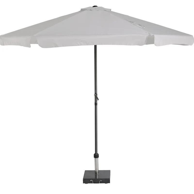 Platinum Sun & Shade parasol Antigua ø300 volant lichtgrijs