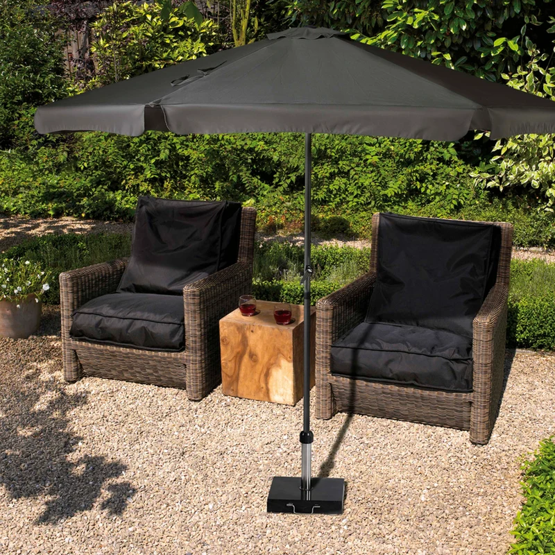 Platinum Sun & Shade parasol Antigua ø300 volant wit