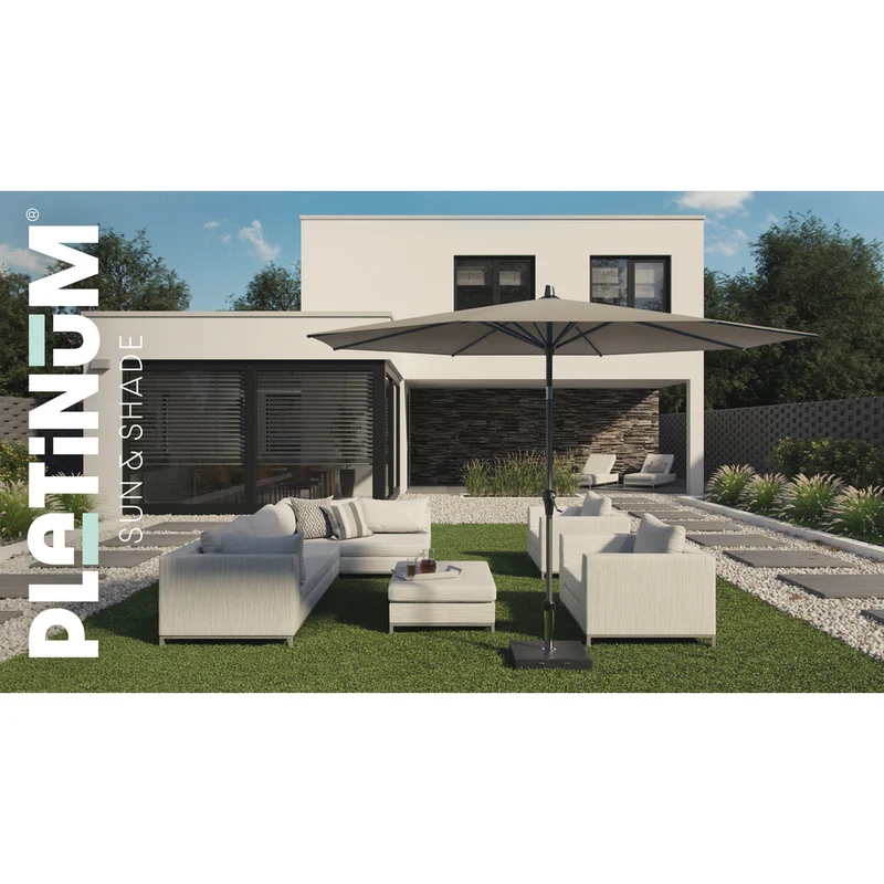Platinum Sun & Shade parasolvoet Rome 60 kg graniet