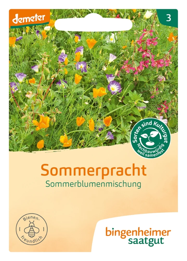 BIO Saatgut Blumenmischung Sommerpracht