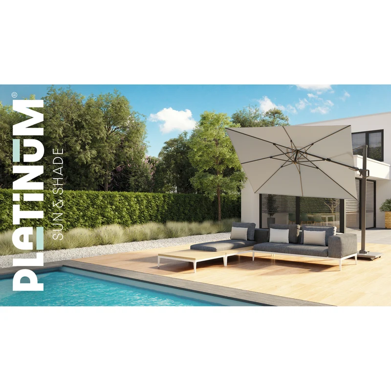Platinum Sun & Shade zweefparasol Challenger T² premium 300x300 Faded black
