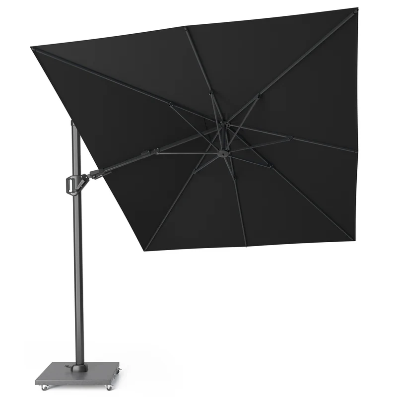 Platinum Sun & Shade zweefparasol Challenger T² 350x260 zwart