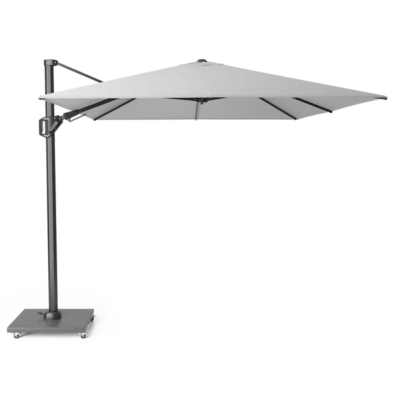 Platinum Sun & Shade zweefparasol Challenger T² 350x260 lichtgrijs