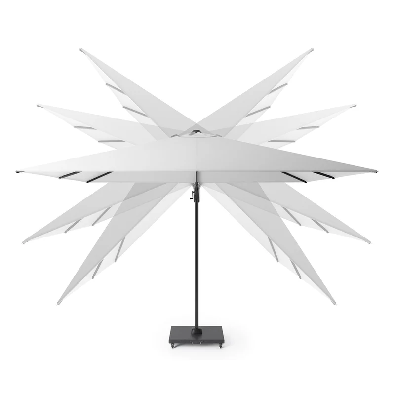 Platinum Sun & Shade zweefparasol Challenger T² 350x260 wit