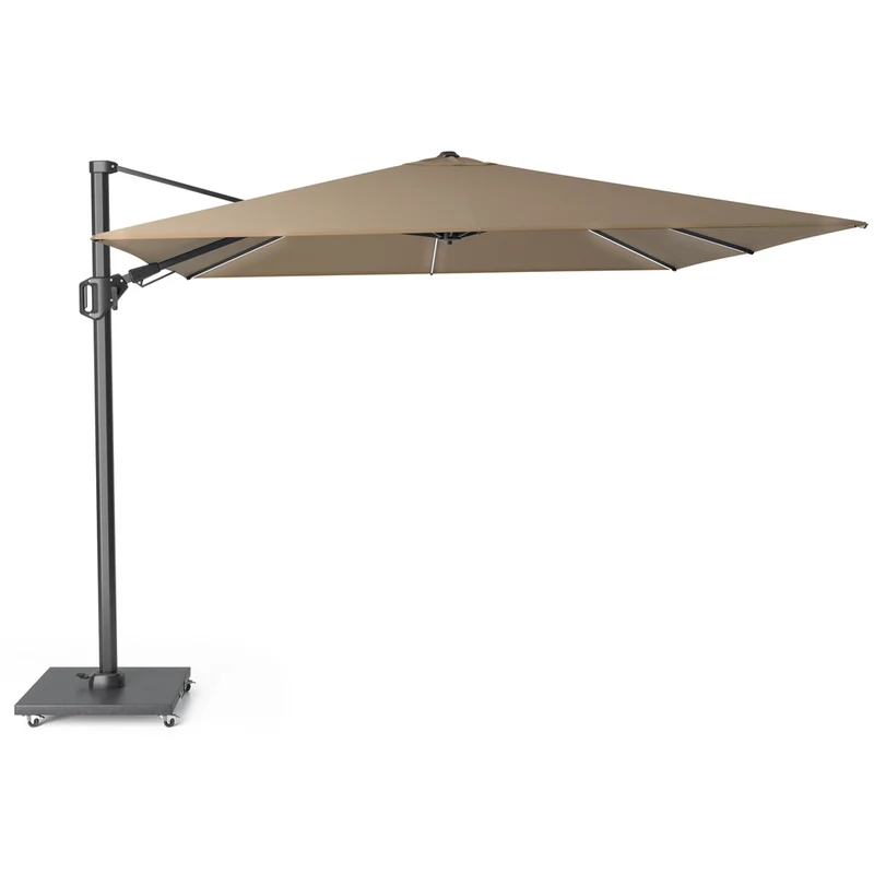 Platinum Sun & Shade zweefparasol Challenger T² 300x300 taupe
