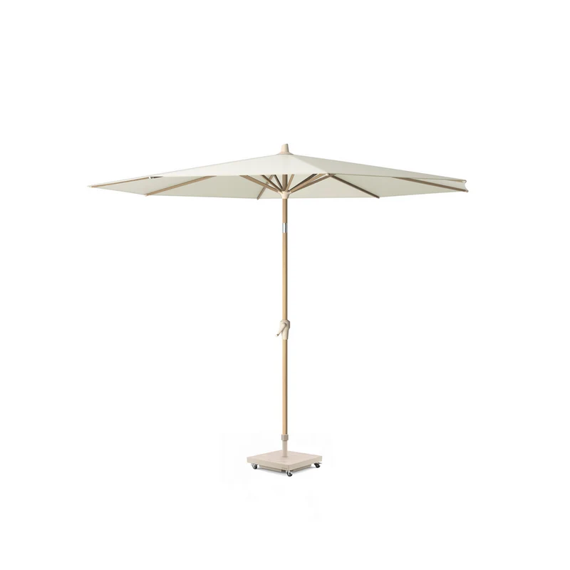 Platinum Sun & Shade parasol Riva Teak look ø300 Ecru