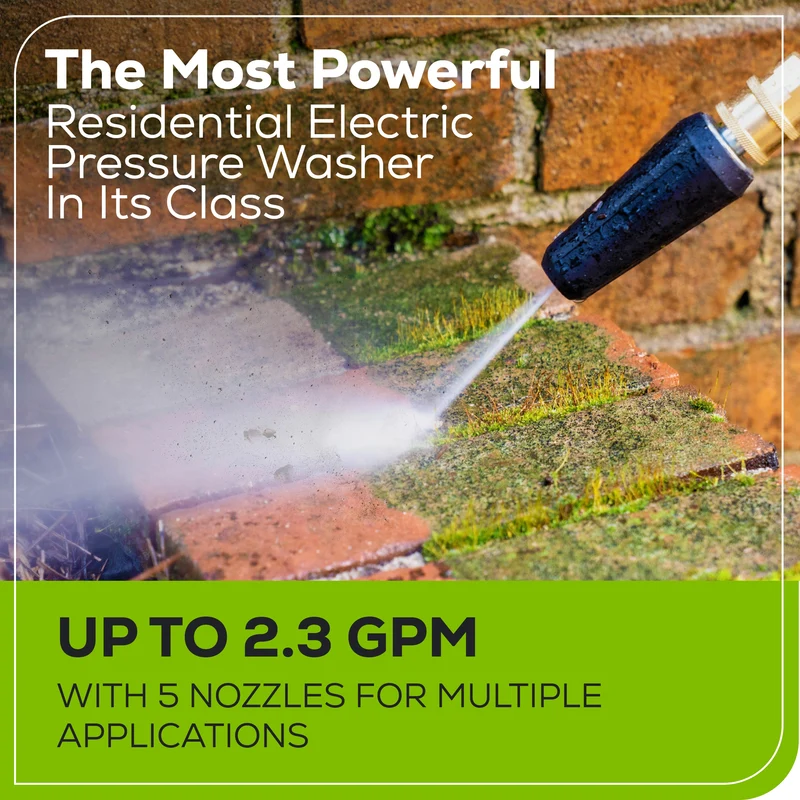 2700 PSI 2.3 GPM Cold Water Electric Pressure Washer
