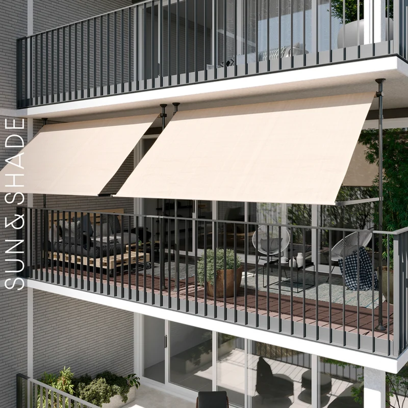 Platinum Sun & Shade Coolfit rolgordijn, B98xL240cm, Ecru wit