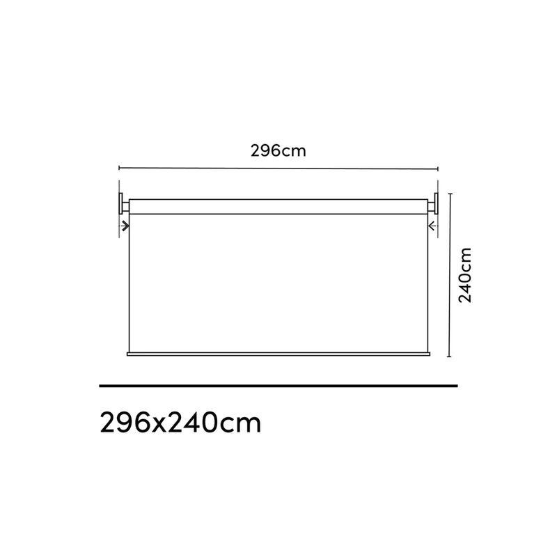 Platinum Sun & Shade Coolfit rolgordijn, B296xL240cm, Greige