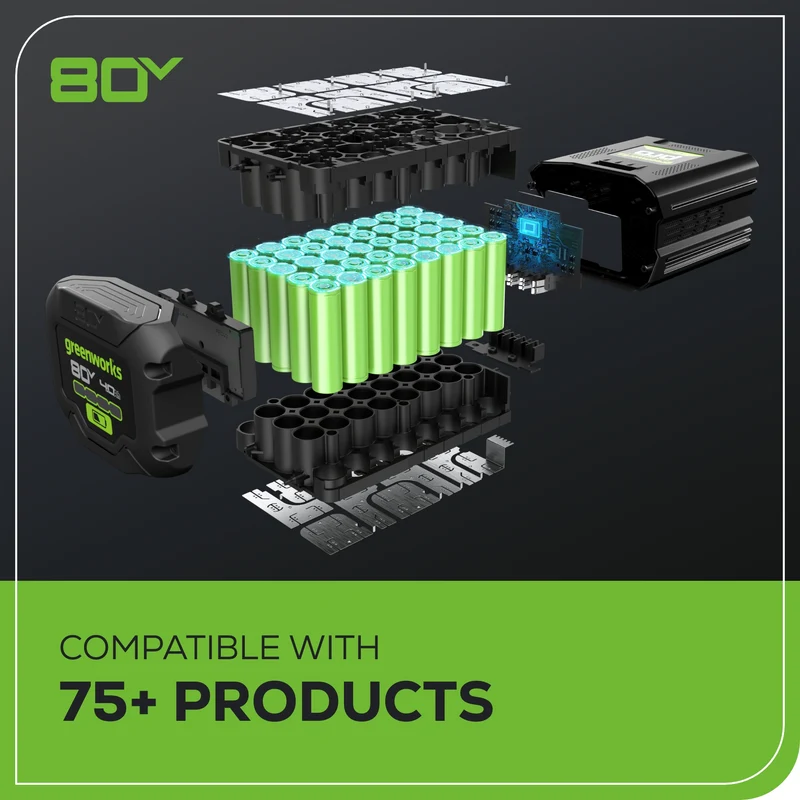 80V 25" Cordless Battery Dual Blade Self-Propelled Mower and 730 CFM Blower Combo Kit: (1) 4.0 Ah Battery and (1) Rapid Charger
