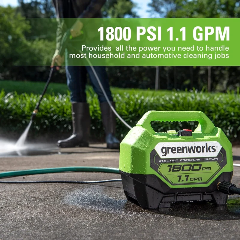 1800 PSI 1.1 GPM Cold Water Electric Pressure Washer