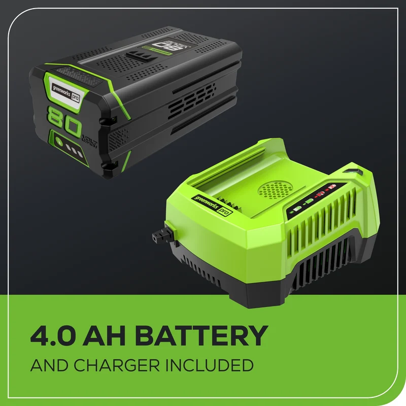 80V 16" 2.0kW Cordless Battery Chainsaw w/ 4.0 Ah Battery & Charger