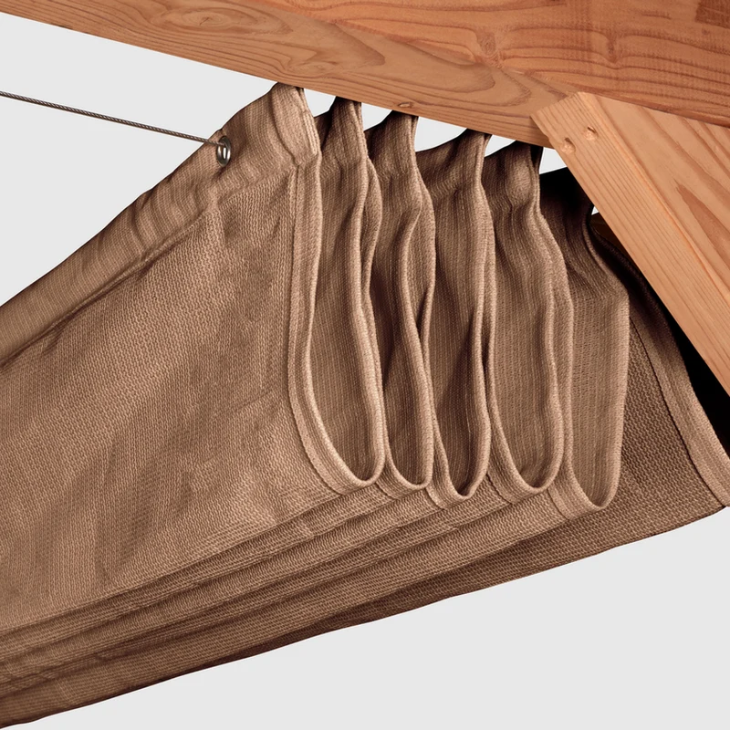 Platinum Sun & Shade Coolfit harmonica schaduwdoek, B370xL370cm, Zand