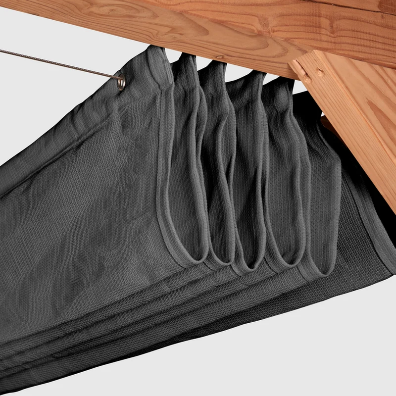 Platinum Sun & Shade Coolfit harmonica schaduwdoek, B370xL370cm, Antraciet