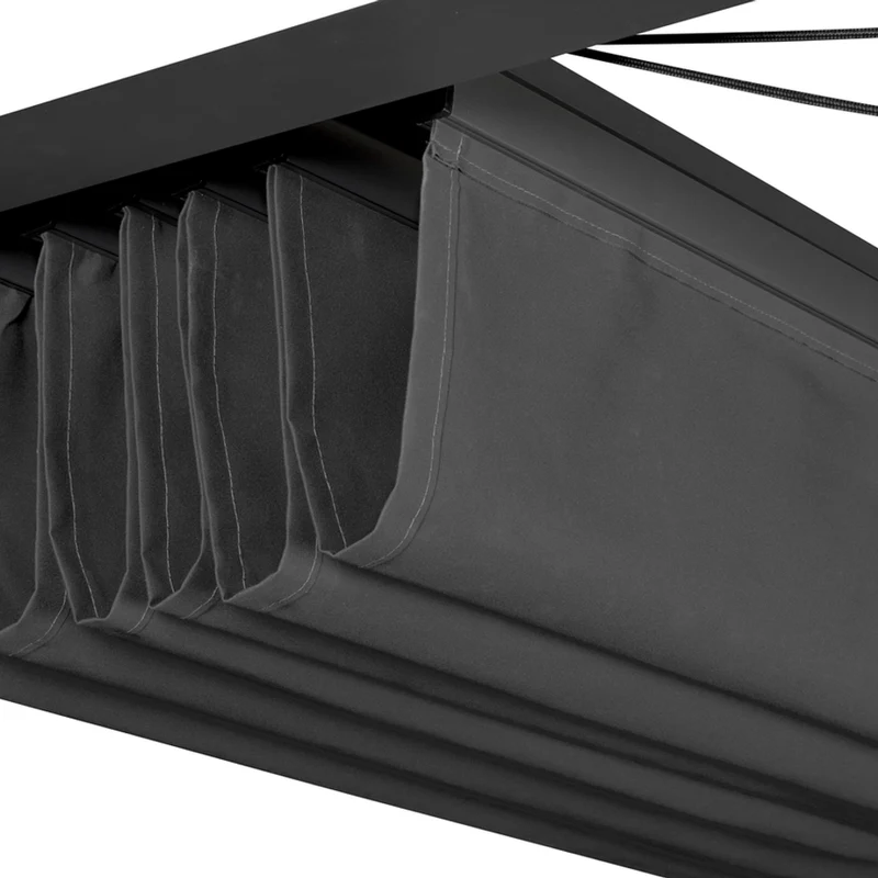 Platinum Sun & Shade Prosail waterproof harmonica schaduwdoek, B297xL297cm, Antraciet