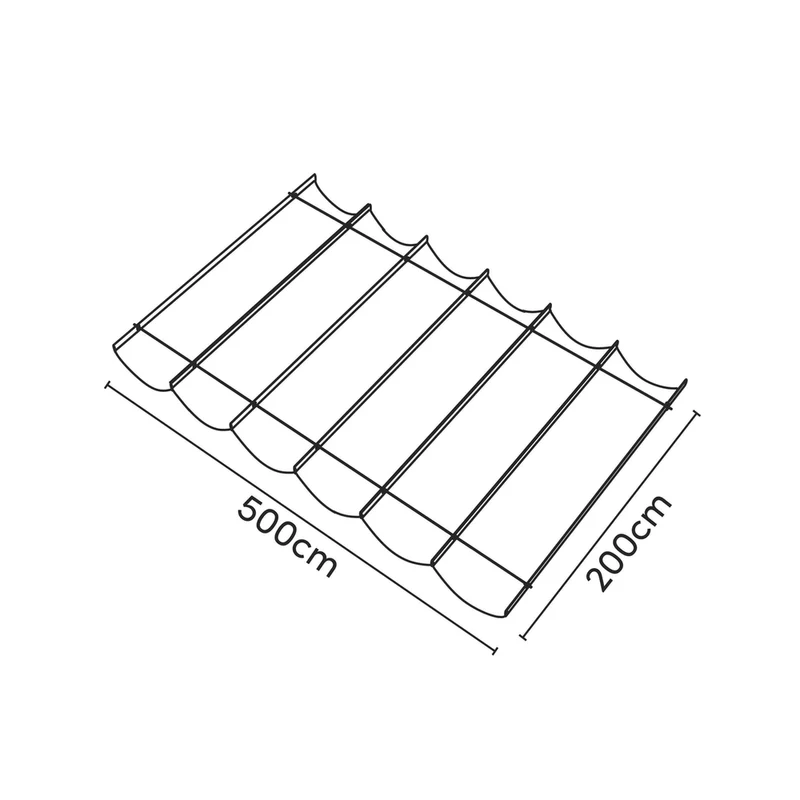 Platinum Sun & Shade Coolfit harmonica schaduwdoek, B200xL500cm, Greige