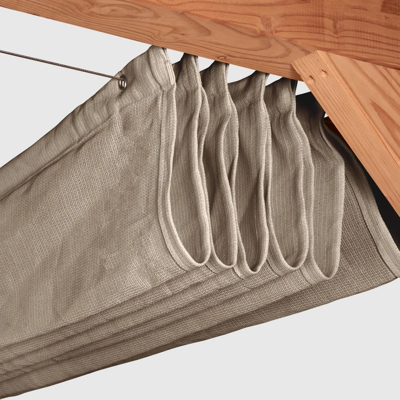 Platinum Sun & Shade Coolfit harmonica schaduwdoek, B200xL400cm, Greige
